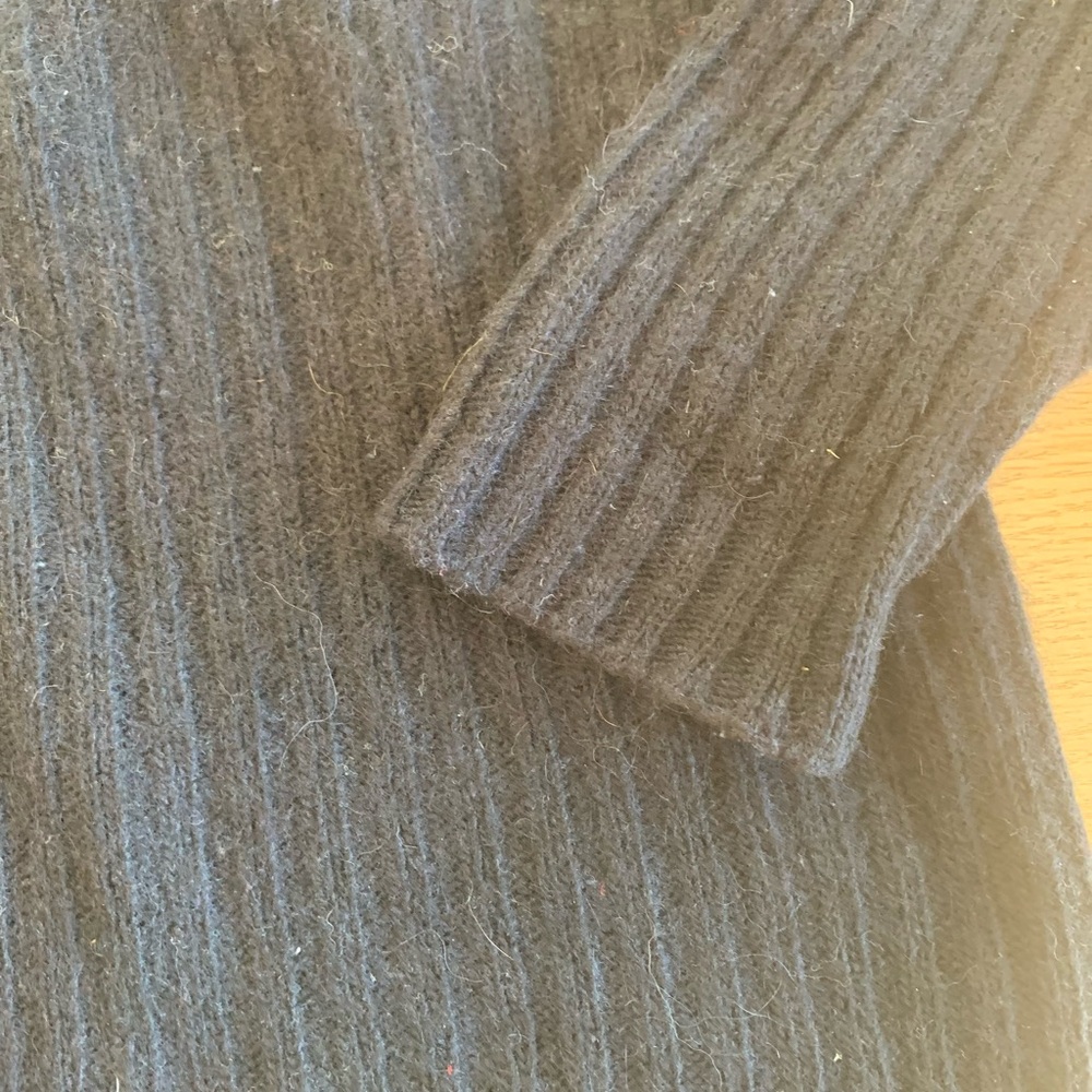 Hudson’s Turtleneck Sweater‎ Black Wool Men’s Size XL Preowned - Picture 3 of 8